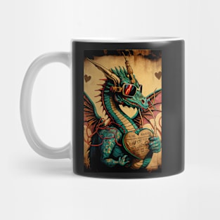 Dragon With Valentine Mug